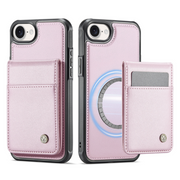 Perdo Magnetic Leather Wallet iPhone Case With Detachable Card Holder