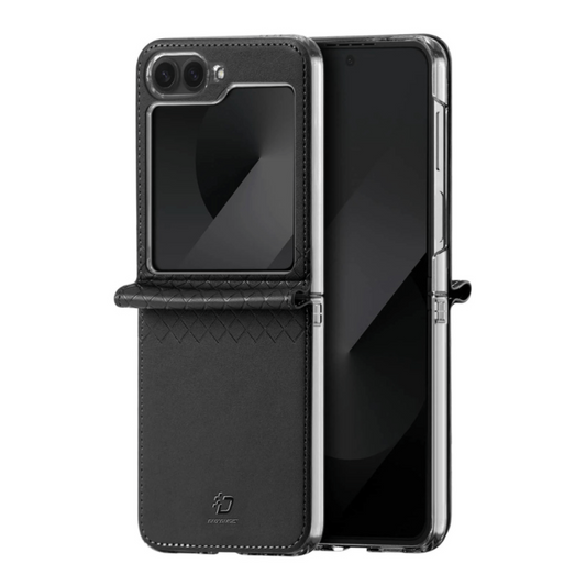 Quare Leather Case For Galaxy Z Flip