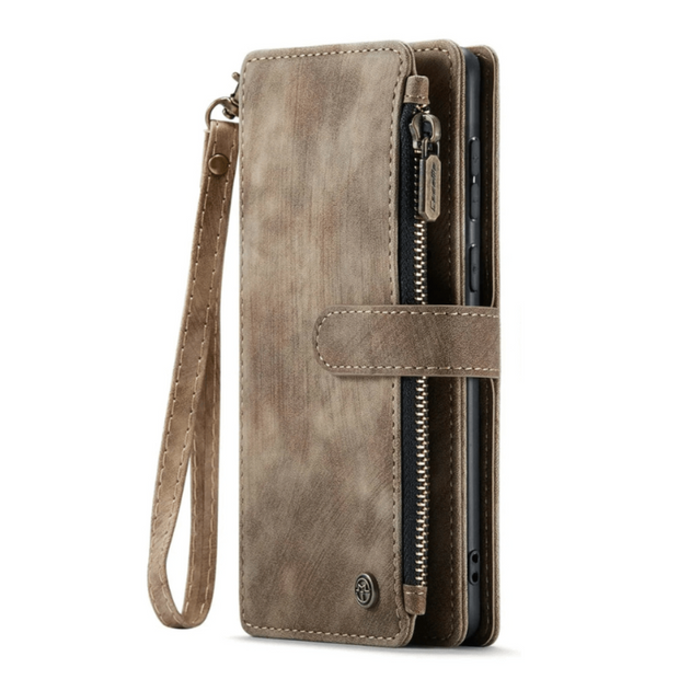 Saevio Magnetic Leather Wallet Case For Galaxy Note Series