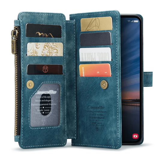 Salveo Magnetic Leather Wallet Case For Galaxy A Series