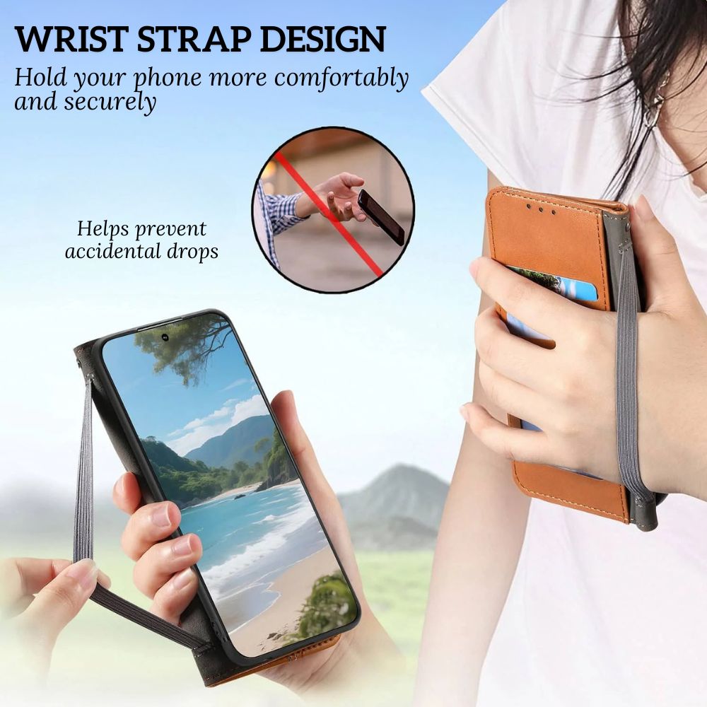 Ceteri Leather Wallet Flip Case For Galaxy S Series - Astra Cases