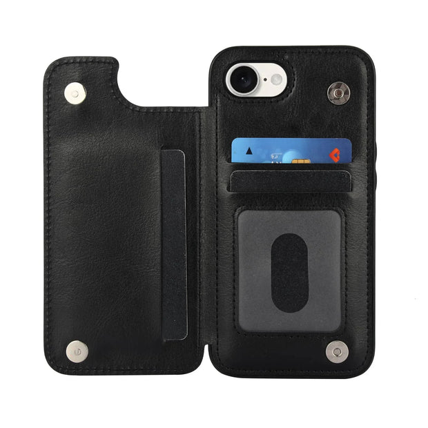 Vistor Leather Flip Wallet Case For iPhone 14-16 Series