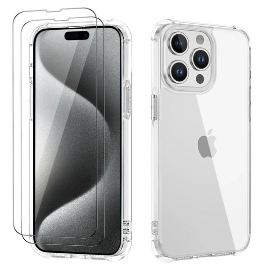 Evoco Industrial Shockproof iPhone Case with Dual Glass Protectors