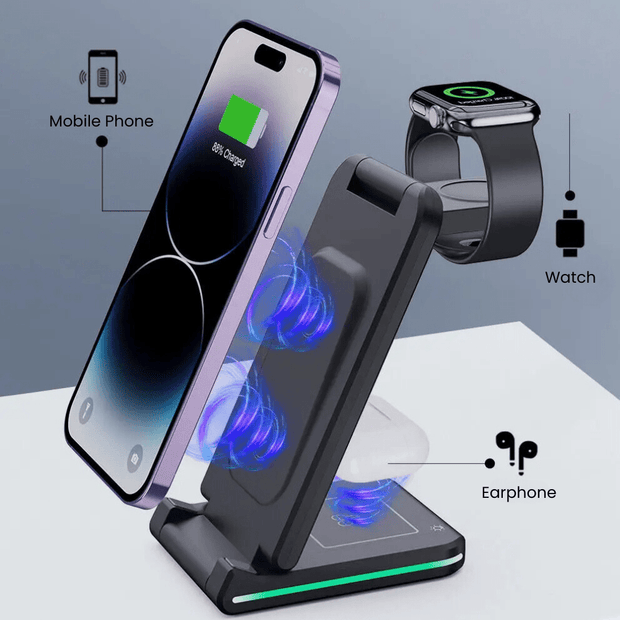 Gemo 5-in-1 Foldable Magnetic Wireless Charger