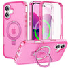 Dives Shockproof Matte iPhone Case With Screen Protector And Ring Holder