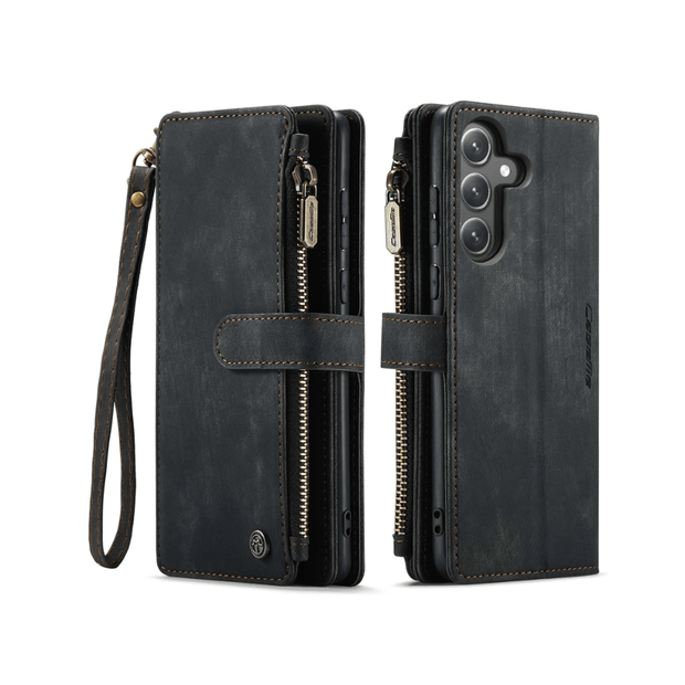 Saevio Magnetic Leather Wallet Case For Galaxy Note Series