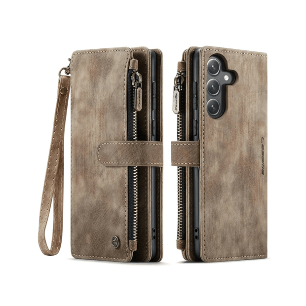 Saevio Magnetic Leather Wallet Case For Galaxy Note Series