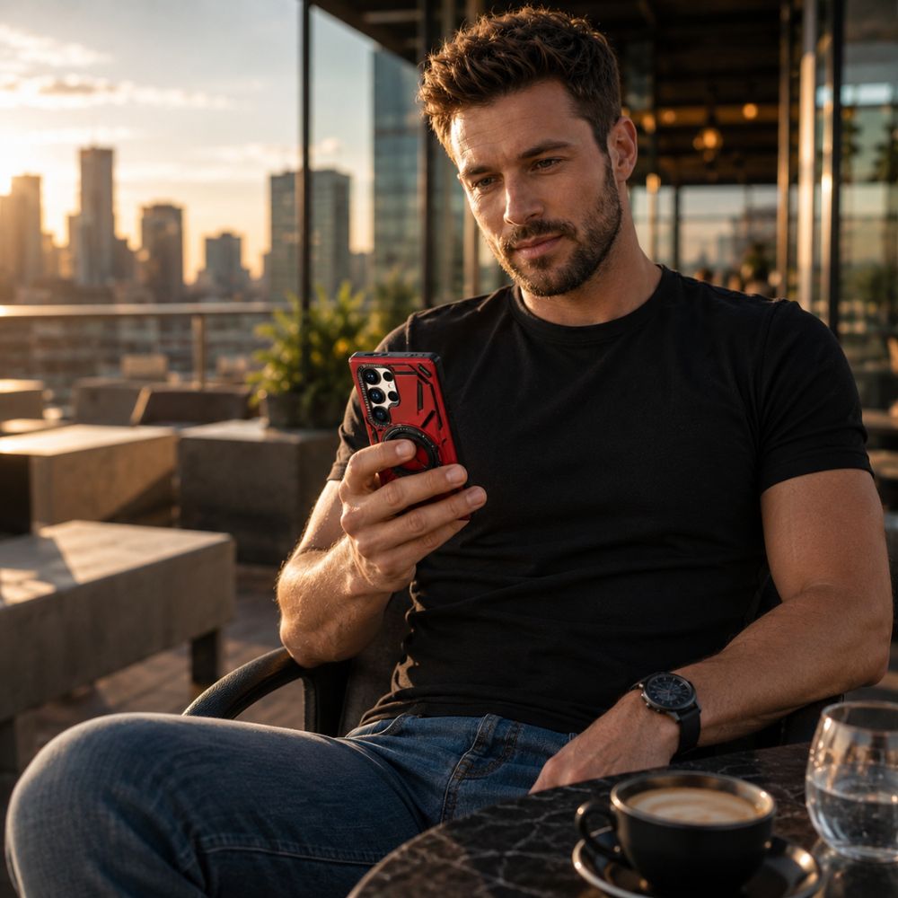 Venio Magnetic Shockproof Galaxy Case With Kickstand - Astra Cases