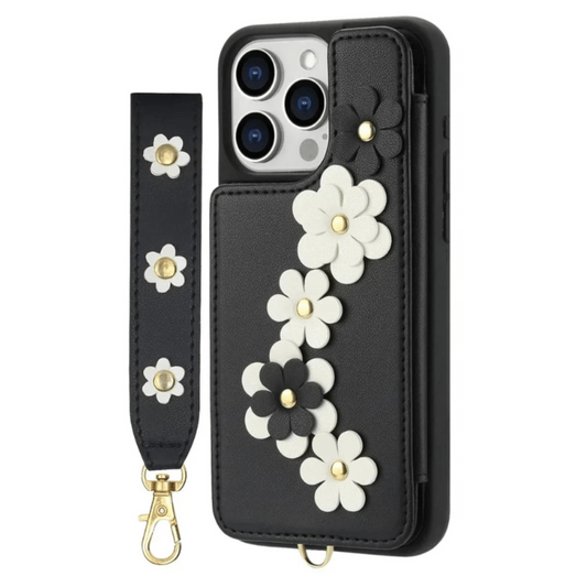 Verto Floral Design Detachable Wallet iPhone Case