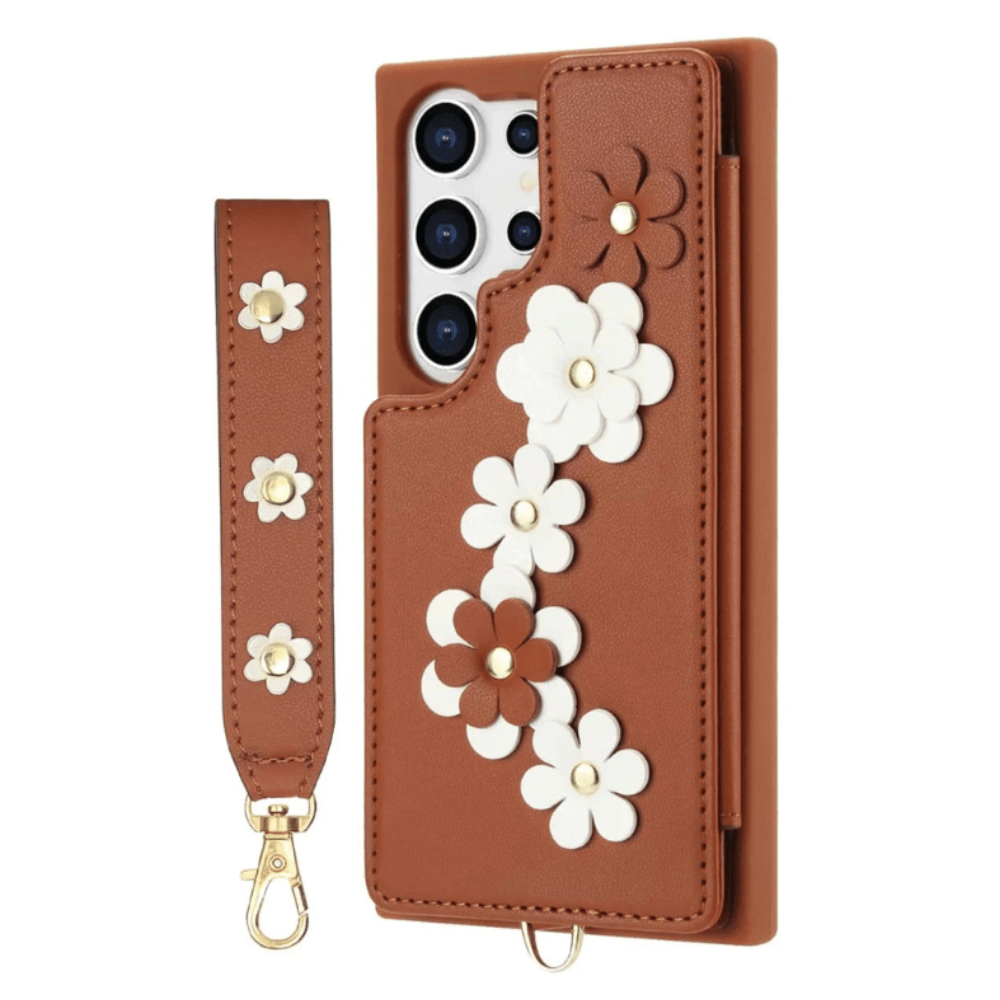Verus Floral Design Detachable Wallet Galaxy Case, With Built-in ...