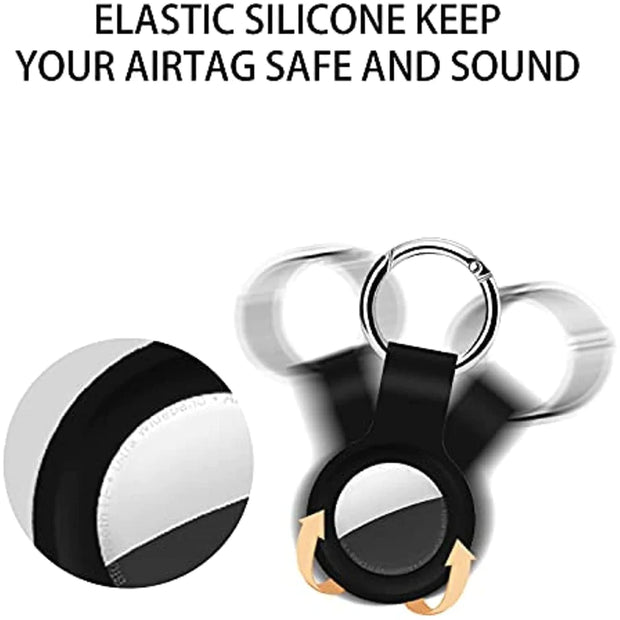 Apta Liquid Silicone Keychain Airtags Case - Astra Cases